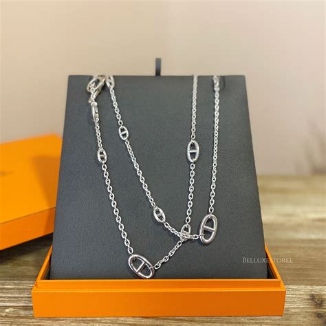 hermes silk necklace|hermes silver necklace price.